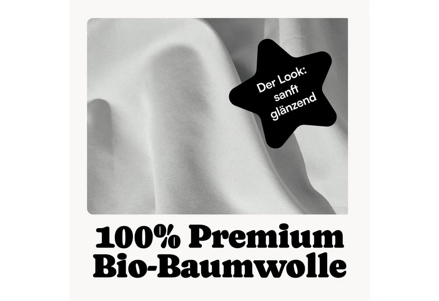 Seralino Kissenbezug Mako Satin 100% Bio-Baumwolle 2 Stück Fairtrade GOTS zertifiziert - Bild 3