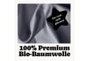 Seralino Mako Satin Kissenbezug 100% Bio Baumwolle Taubenblau Bild 3