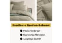 Seralino Bettwäsche Set 135x200 Perkal Bio-Baumwolle Taupe Bild 1