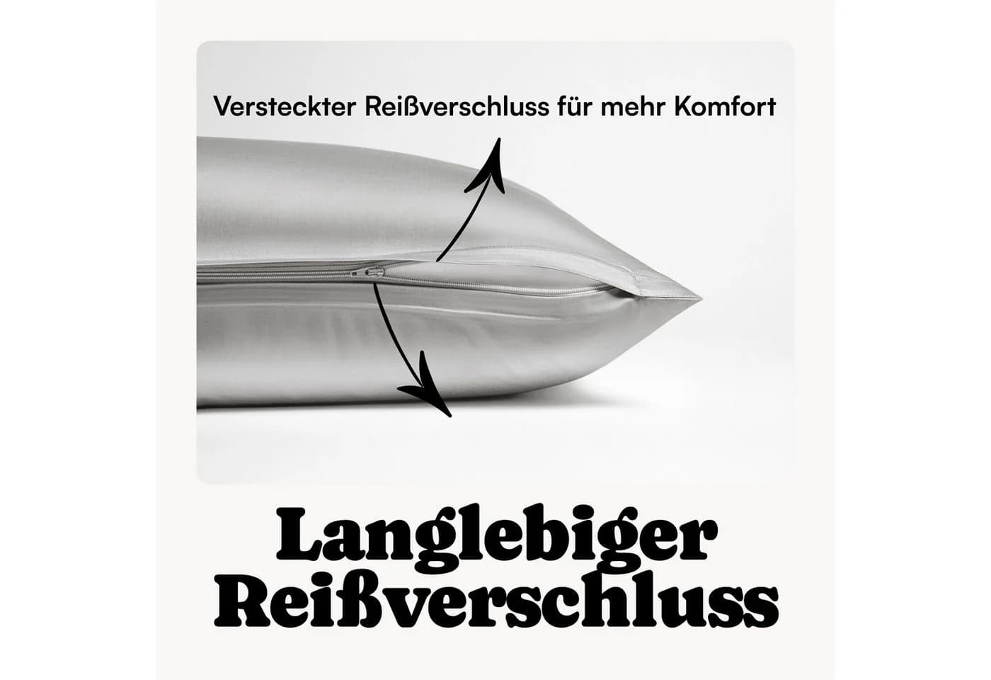 Seralino Kissenbezüge Set 100% Lyocell Grau Modern - Bild 5