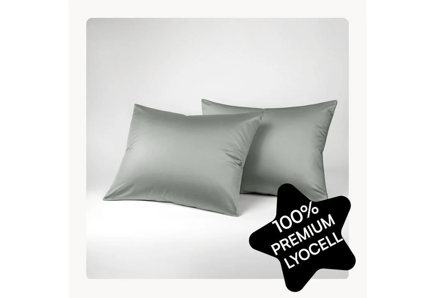 Seralino Kissenbezüge Set 100% Lyocell Grün Modern - Bild 2
