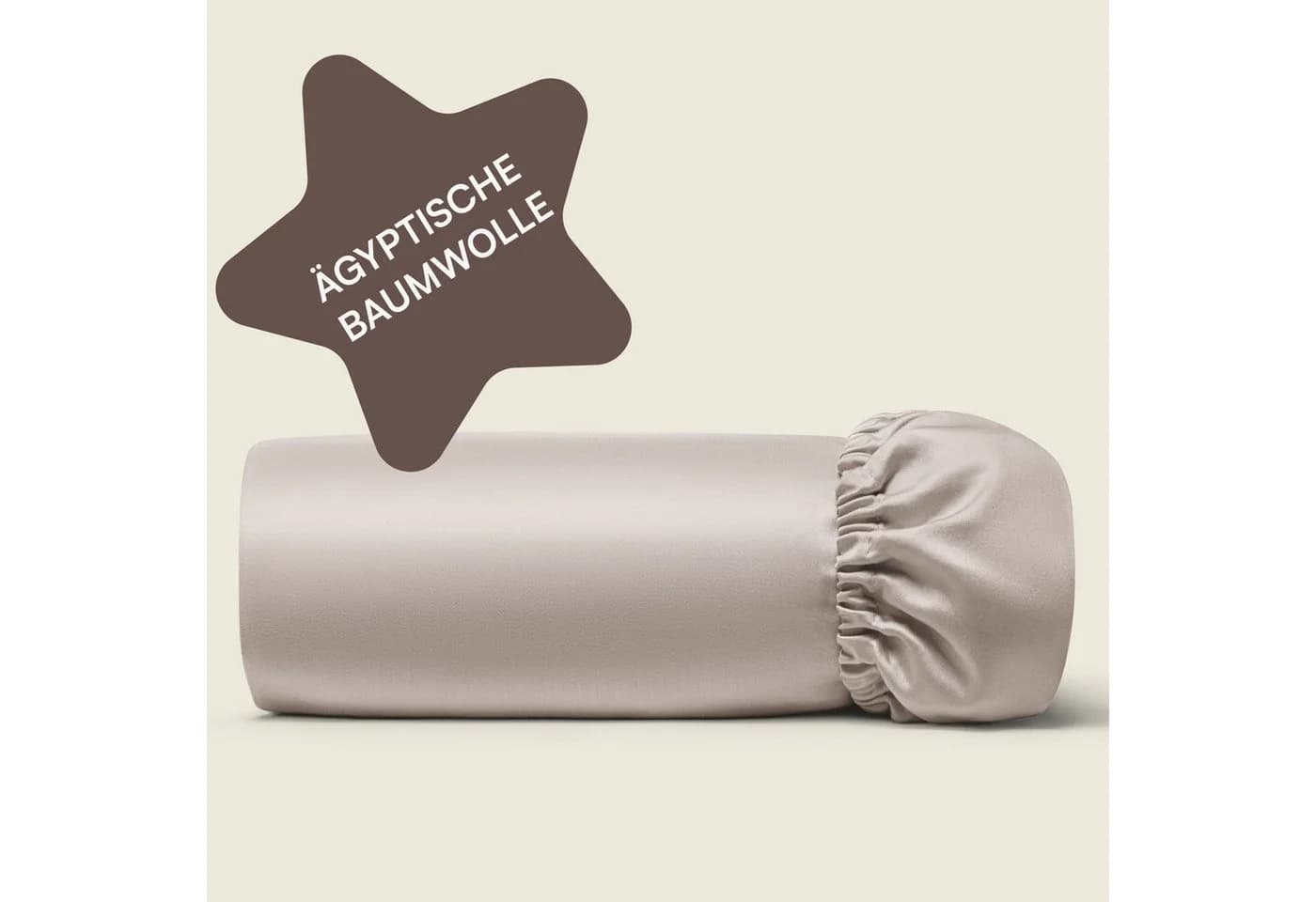 Amqua Spannbettlaken Premium Mako Satin 100% Baumwolle - Bild 2