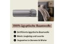 Amqua Spannbettlaken Premium Mako Satin Grau 100% Baumwolle Bild 1