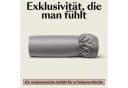 Amqua Spannbettlaken Premium Mako Satin Grau 100% Baumwolle Bild 5