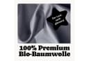 Seralino Spannbettlaken Mako Satin 100% Bio-Baumwolle Taubenblau Bild 3