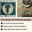 Seralino Stoffserviette Set 12 St. 100% Bio-Baumwolle Grau/Weiß Bild 1