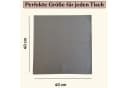 Seralino Stoffserviette Set 12 St. 100% Bio-Baumwolle Grau/Weiß Bild 5
