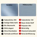 Seralino Stoffserviette Set 12 St. 100% Bio-Baumwolle Beige/Weiß Bild 4