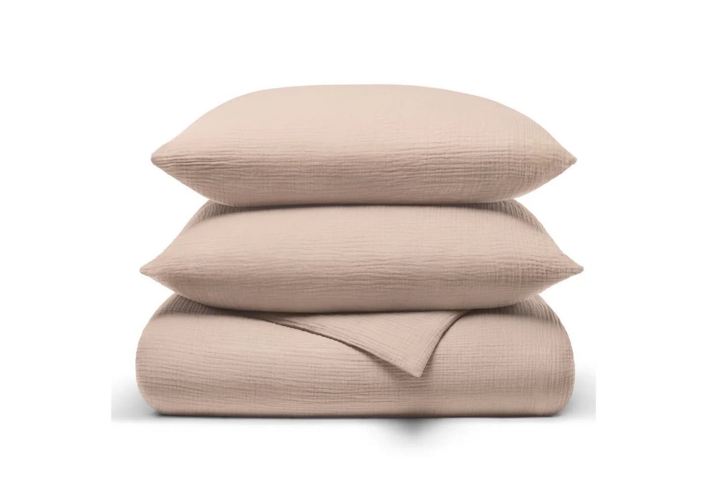 Seralino Bettwäsche Musselin 100% Bio Baumwolle Beige - Bild 2