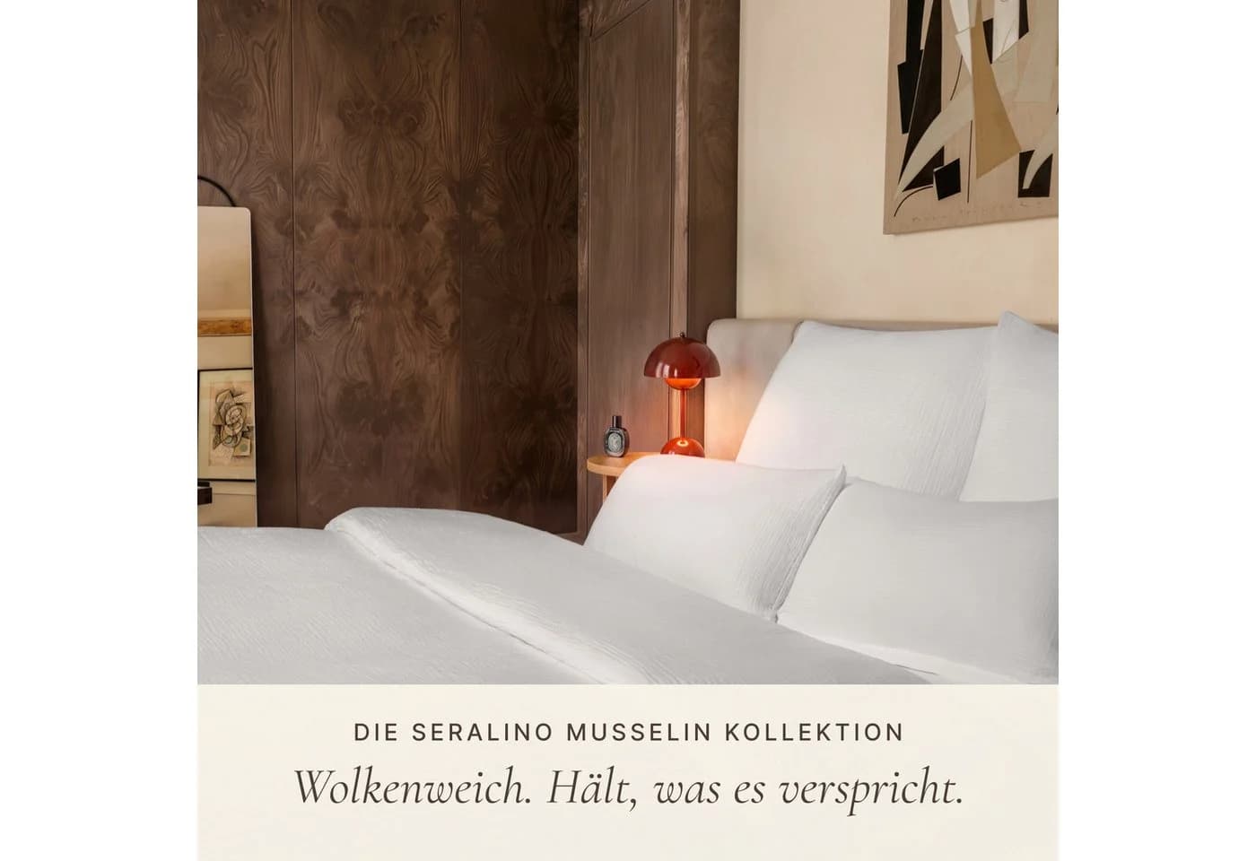 Seralino Kissenbezug 2er Set Bio-Baumwolle Weiß - Bild 3