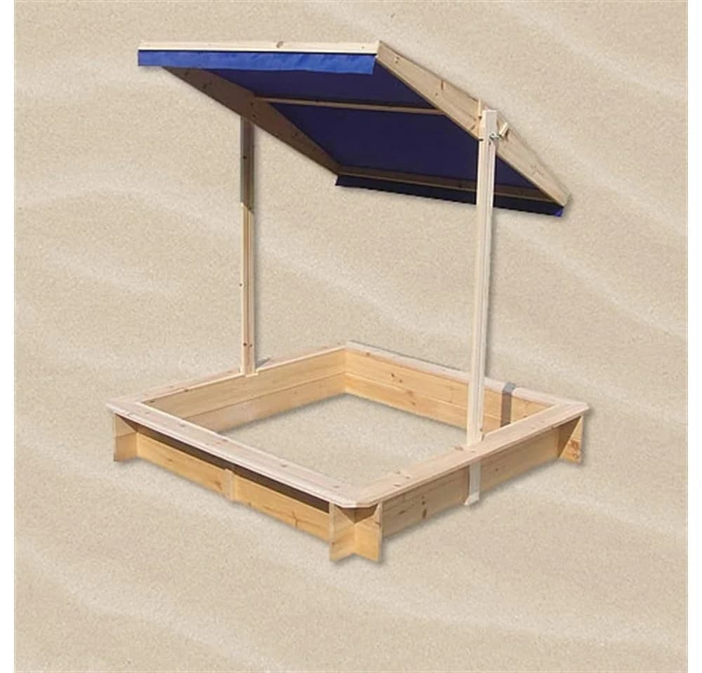 Feel2Home Sandkasten Blau Holz Dachabdeckung Spielhaus Sonnenschutz - Bild 5