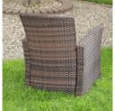 Feel2Home Gartensessel Poly Rattan Braun mit Kissen Bild 5