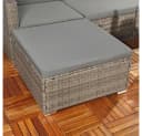 Feel2Home Garten-Essgruppe 5-tlg. Grau Polyrattan Bild 4
