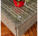 Feel2Home Garten-Essgruppe 5-tlg. Grau Polyrattan Bild 5