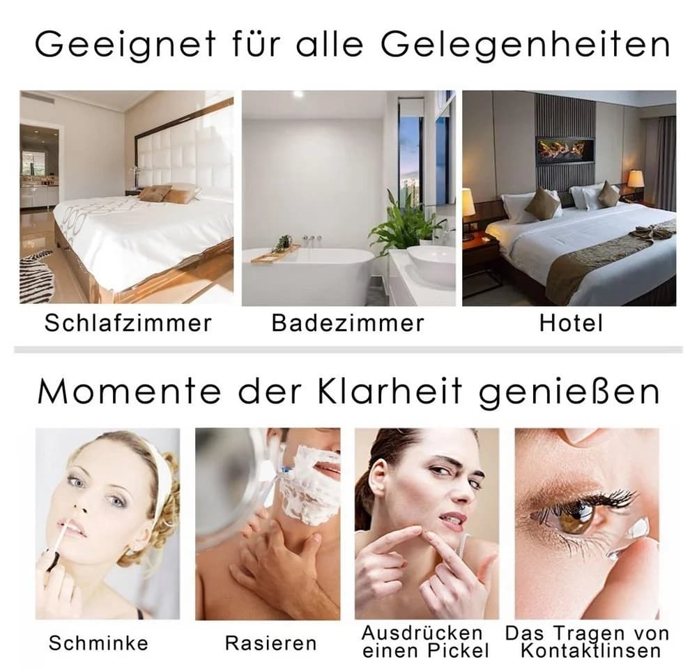 Feel2Home Kosmetikspiegel 10-fach Vergrößerung - Bild 3