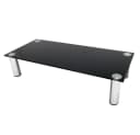 Feel2Home TV-Rack Glas Schwarz Edelstahl Bild 2