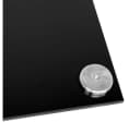 Feel2Home TV-Rack Glas Schwarz Edelstahl Bild 3