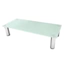 Feel2Home TV-Rack Glas Schwarz Edelstahl Bild 2