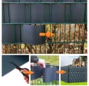 Feel2Home Sichtschutzstreifen 10er Set Hart PVC Dunkelgrün Bild 5