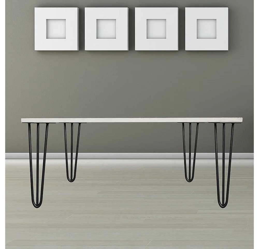 Feel2Home Hairpin Tischbein 4er-Set Schwarz Stahl - Bild 2