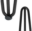 Feel2Home Hairpin Tischbein 4er-Set Schwarz Stahl Bild 3