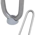 Feel2Home Hairpin Tischbeine 4er-Set Stahl Silber Industrial Design Bild 3