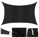 Feel2Home Sonnensegel Sonnenschutzsegel Anthrazit/Schwarz HDPE Bild 1