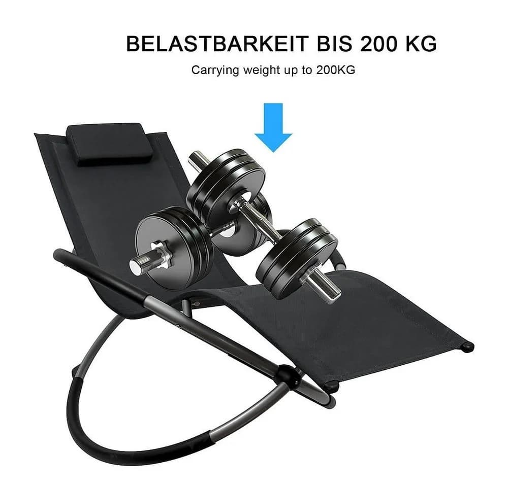 Feel2Home Schaukelliege Rot 200kg Belastbar Klappbar