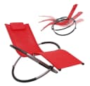 Feel2Home Schaukelliege Rot 200kg Belastbar Klappbar Bild 2
