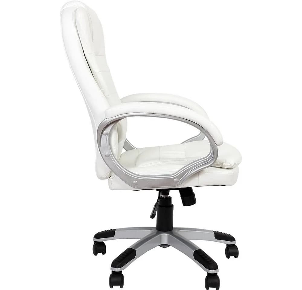 Feel2Home Bürostuhl Chefsessel Weiß Kunstleder Ergonomisch