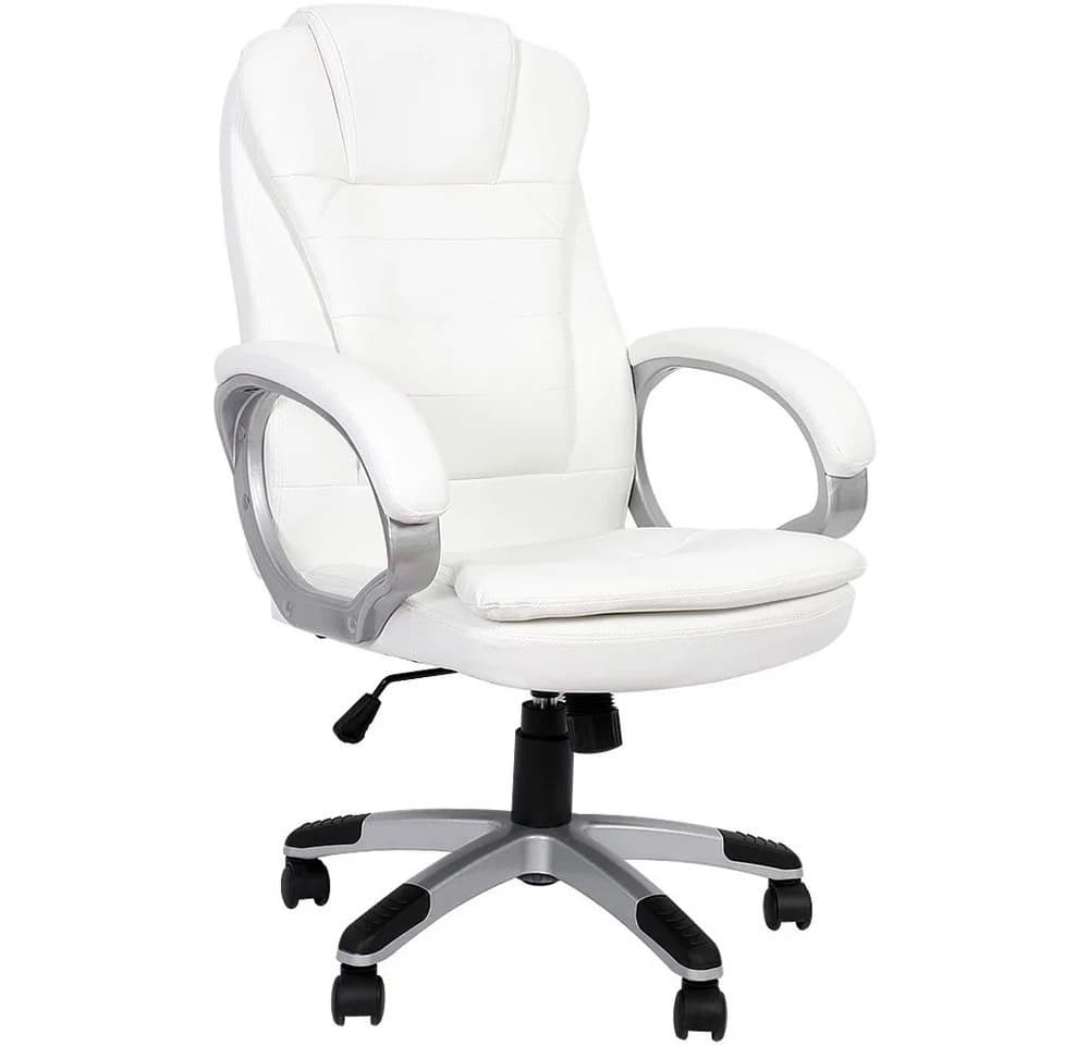 Feel2Home Bürostuhl Chefsessel Weiß Kunstleder Ergonomisch - Bild 2
