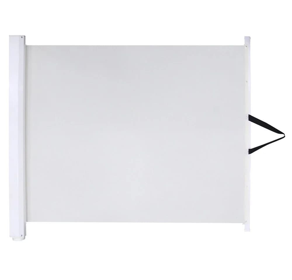 Feel2Home Ausziehbares Treppenschutzgitter Weiß PVC Metall - Bild 2