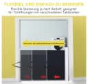 Feel2Home Ausziehbares Treppenschutzgitter Weiß PVC Metall Bild 4