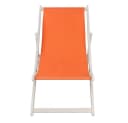 Feel2Home Gartenliege Klappbar Orange Verstellbare Rückenlehne Bild 3