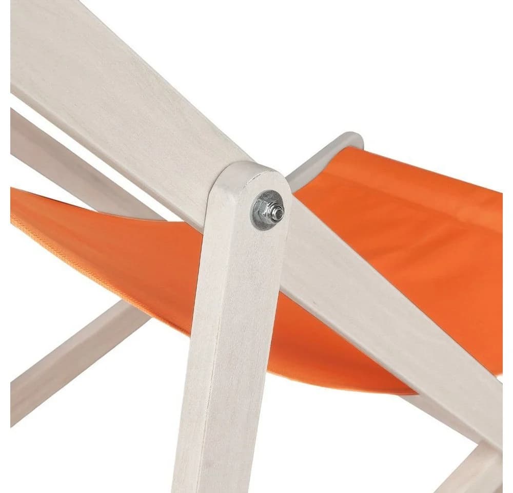 Feel2Home Gartenliege Klappbar Orange Verstellbare Rückenlehne - Bild 5
