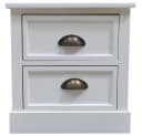 Feel2Home Nachttisch Weiß Shabby Design 2 Schubladen Bild 2