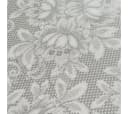 laro Wachstuch-Tischdecke Rund 140cm Grau Weiß Blumenmuster Bild 5
