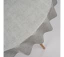 laro Wachstuch-Tischdecke Grau Leinenoptik 140cm Bild 4