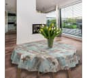 laro Tischdecke Wachstuch Meer Strand Rund 140cm Bild 1