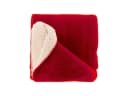 VewoTex Wohndecke Tommie Kuscheldecke 130x180cm Teddy-Stoff Wendeoptik Rot Bild 2