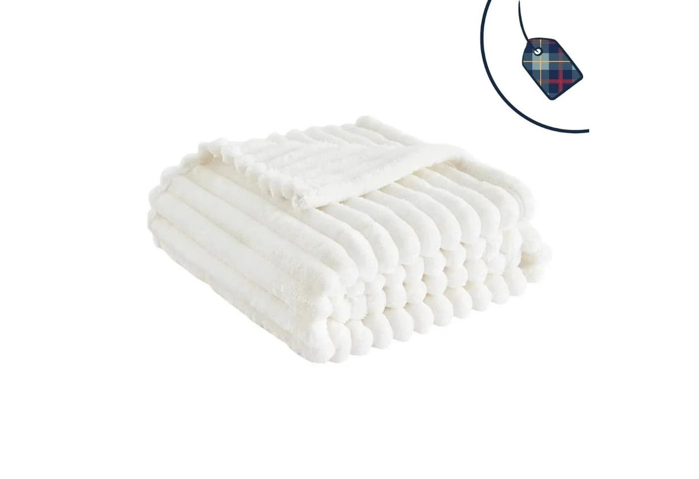 VewoTex Wohndecke Premium Kuscheldecke Cord Optik Olivgrün - Bild 4