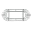 furnicato Gabionen-Hochbeet Silber verzinktes Eisen Bild 5