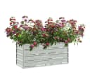 furnicato Hochbeet aus verzinktem Stahl Silber Bild 3