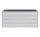 furnicato Hochbeet aus verzinktem Stahl Silber Bild 4