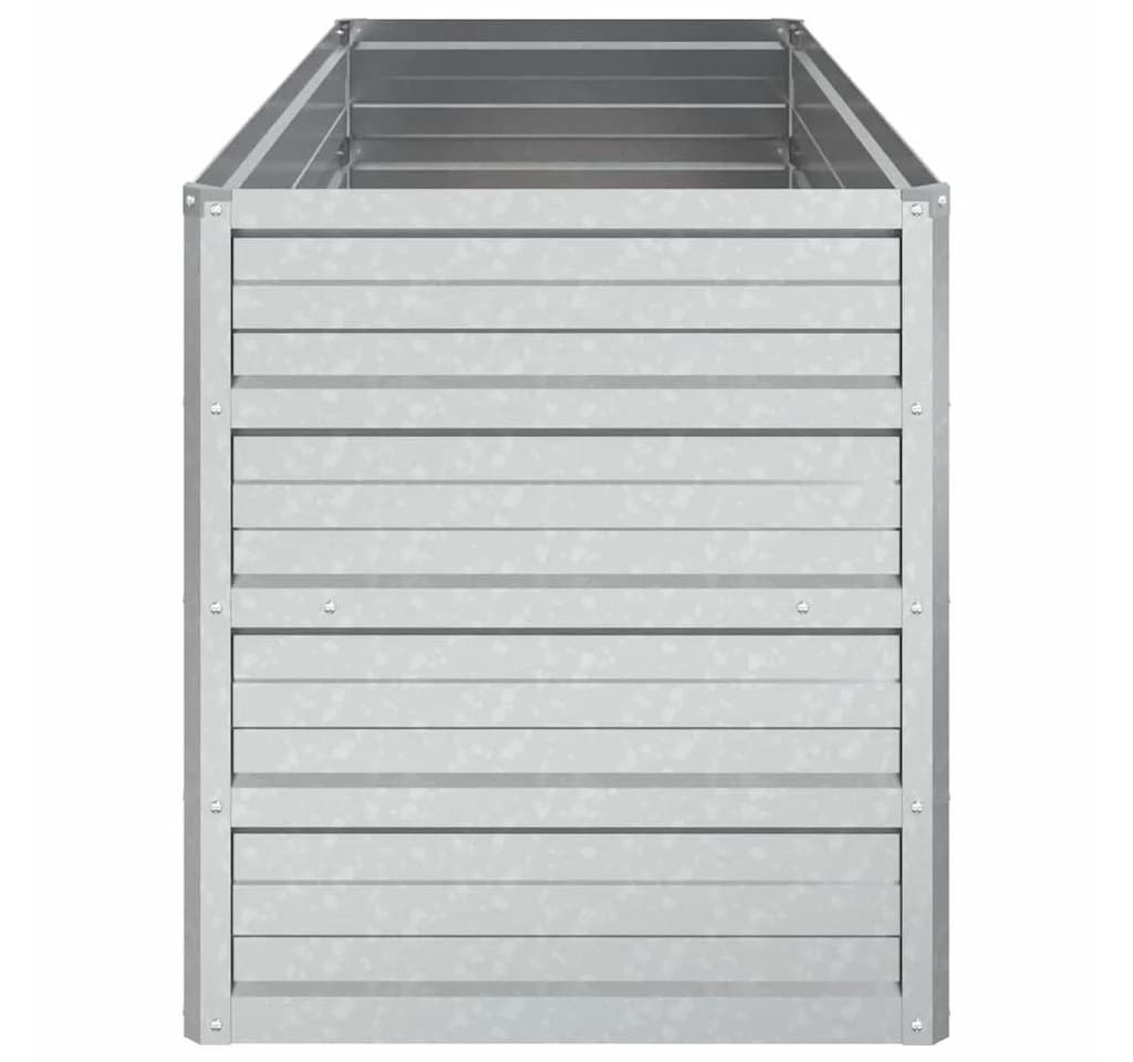 furnicato Hochbeet aus verzinktem Stahl Silber - Bild 5