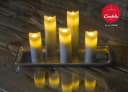 LC Home LED-Kerze Set Echtwachs Timerfunktion Fernbedienung LED Kerzen Dimmbar Bild 1