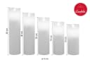 LC Home LED-Kerze Set Echtwachs Timerfunktion Fernbedienung LED Kerzen Dimmbar Bild 4
