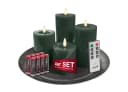 LC Home LED-Kerze Candela Lights 4er Set Echtwachs mit Kerzenteller Bild 2