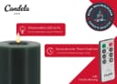 LC Home LED-Kerze Candela Lights 4er Set Echtwachs mit Kerzenteller Bild 3