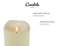 LC Home Candela Lights Outdoor LED Kerzen 3er Set Cream Bild 1